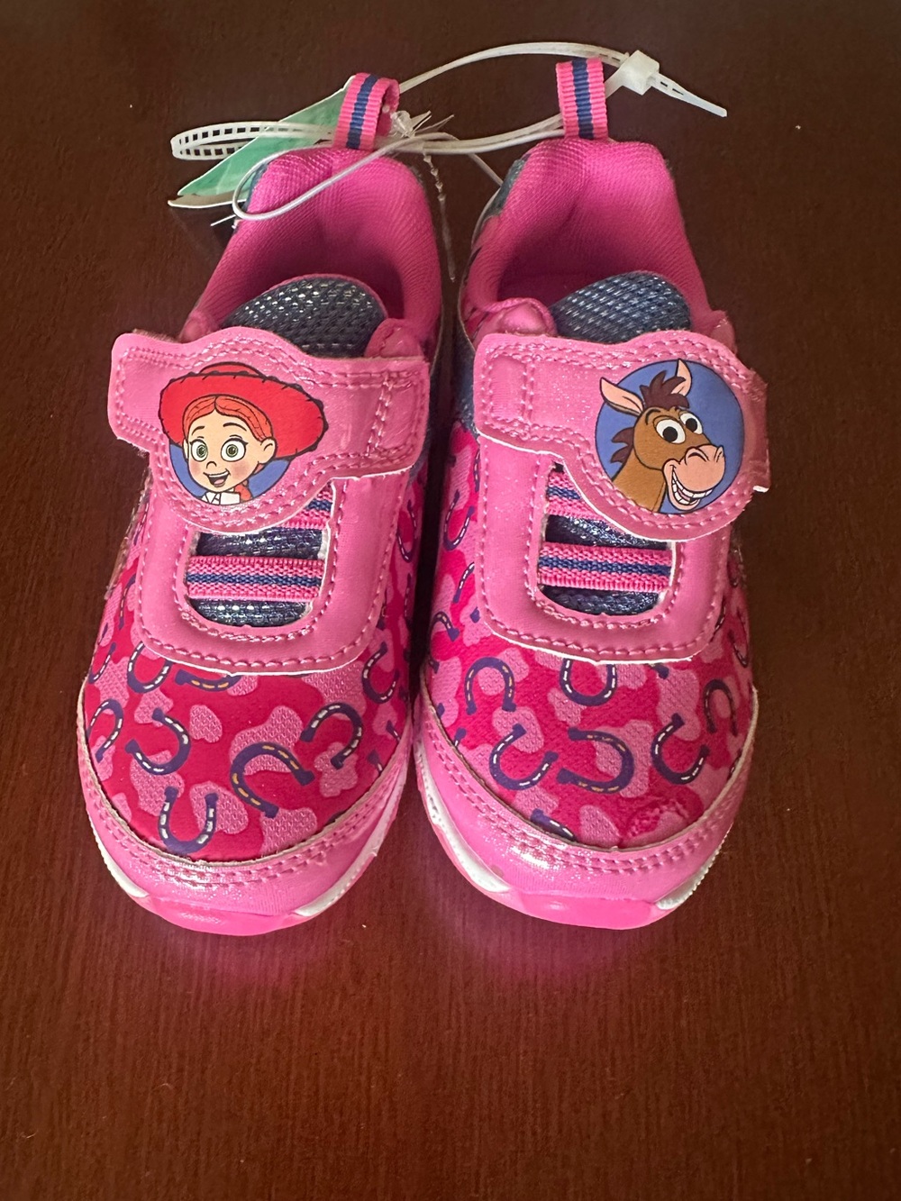 Girls Pink Toy Story 5 Jessie Light-Up Sneakers - Kids Shoes size 8